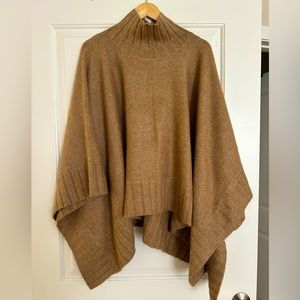 Lou & Grey Solid Turtleneck Knit Poncho